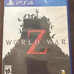 Sony PS4 World War Z Game - Red, Black, White